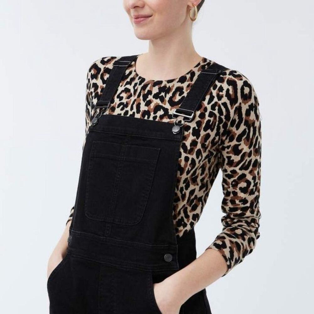 J. Crew Black‎ Denim Bib Overalls Size XXS